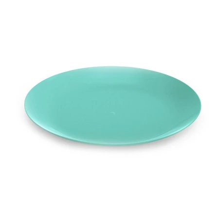 Тарелка мелкая 20см пластик НАТУРА бирюзовая плоская С945БИР (35)