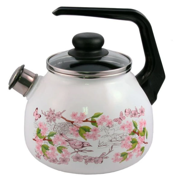 Чайник со свистком 3л эмаль BIRD ТМ Appetite 4с209я (8/4)