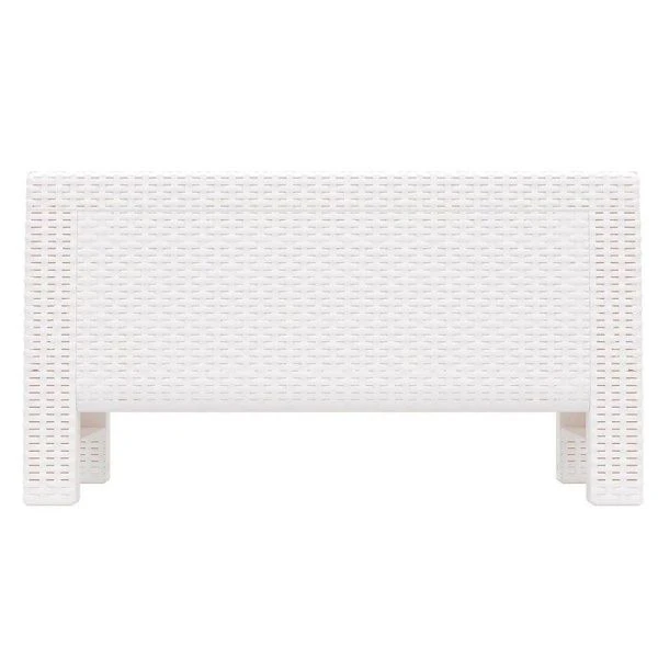 Стол 76,5*57*42см пластик РОТАНГ-ПЛЮС белый (1)