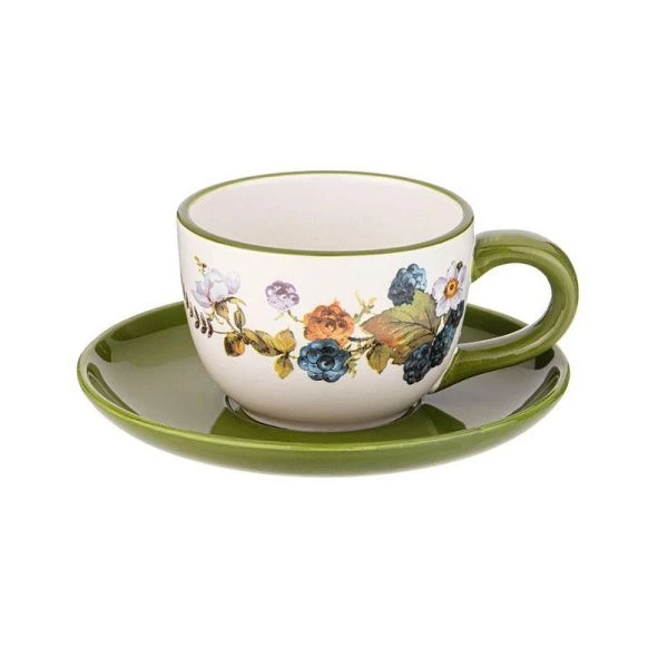 Чайный набор 2пр керамика УРОЖАЙ на 1 персону 220мл (36)