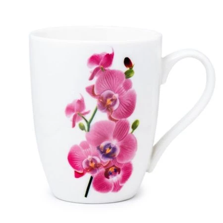 Кружка 370мл фарфор ОРХИДЕЯ (6/48)