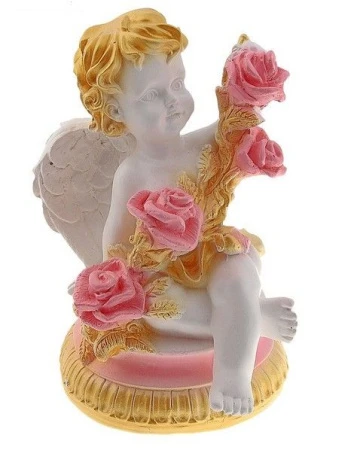 яяяФигурка Ангел на пьедестале 15*20*15см гипс 405320