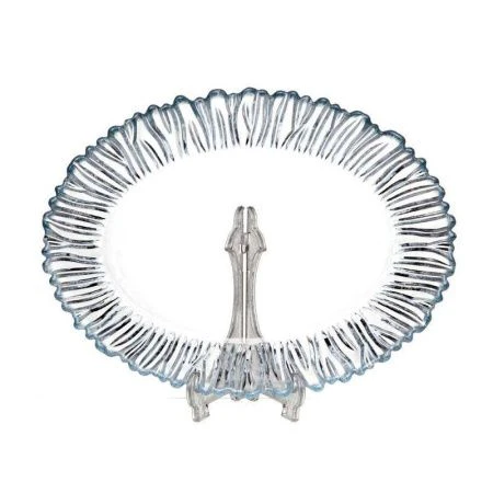 Блюдо 250*190мм стекло АВРОРА овальное б/уп. (6)