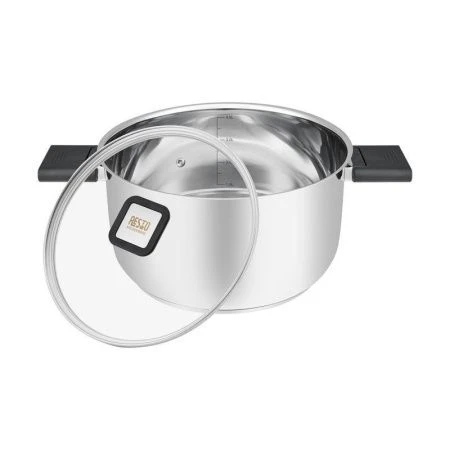 Кастрюля 4,4л h12,5см нерж.сталь ANSER со стекл.крышкой 22см (6)