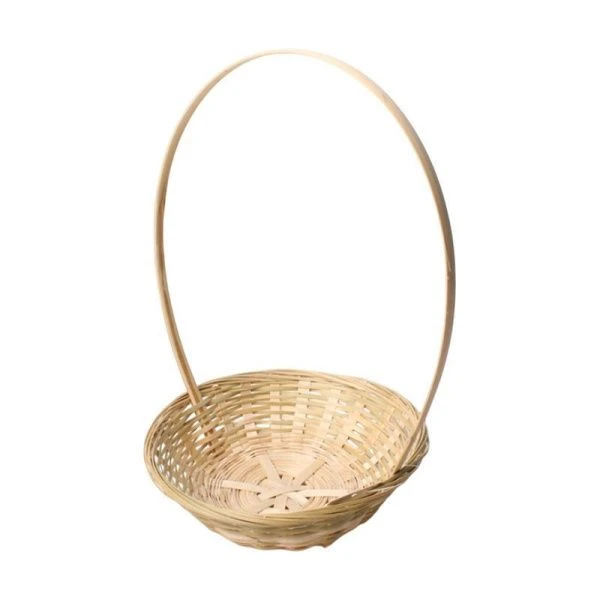 Корзина плетеная D19*H5/31см бамбук натуральный (150)