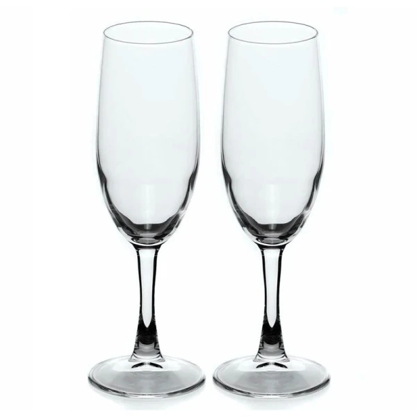 Бокалы для шампанского набор 2шт 250мл стекло КЛАССИК (8)