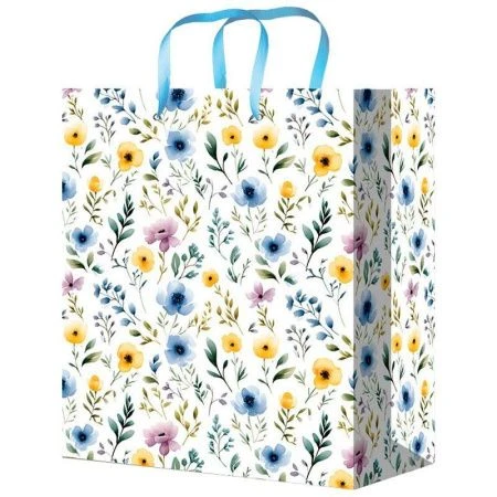 Пакет подарочный 22*31*10см Полевые цветы
