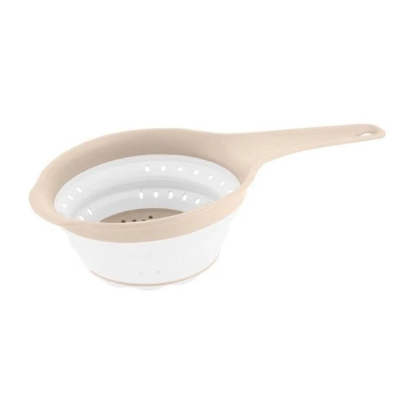 Дуршлаг складной с ручкой 750мл пластик латте (16)