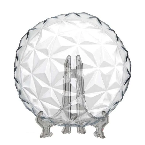 Тарелка мелкая 20см стекло ЭСТРЕЛЛА десертная (12)