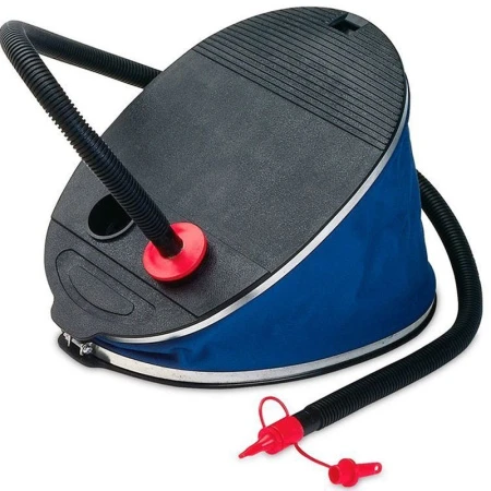 Насос ножной пластик 30см 5л шланг с 3 насадками (12)