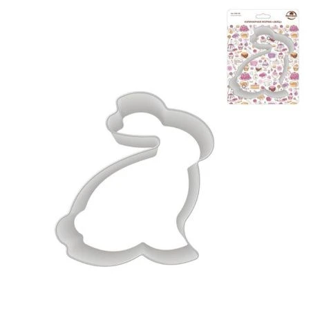 Форма для печенья 17*11,5*2,5см нерж.сталь ЗАЯЦ DA8-146 (12/144)