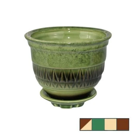 Горшок цветочный керам. АСТОРИЯ №4 (1сорт) 1,3л h=11см d=16см цвета в ассортименте