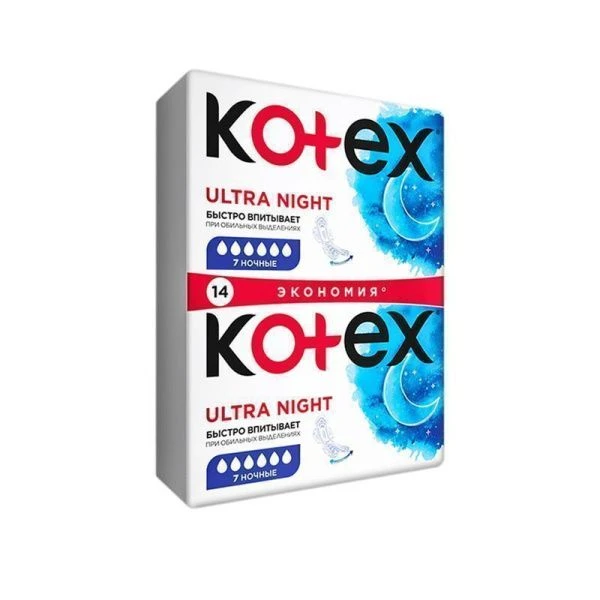 Прокладки 14шт Kotex Ultra Night сетч (6)