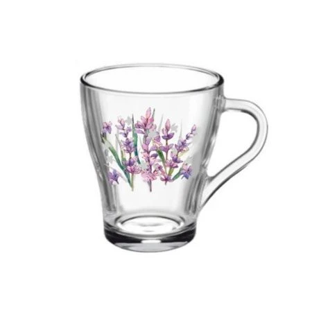 Кружка 250мл стекло Грация ЛАВАНДА (20)