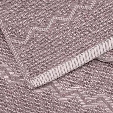 Полотенце вафельное 50*90см Зигзаг серый 350гр м7806_11 M