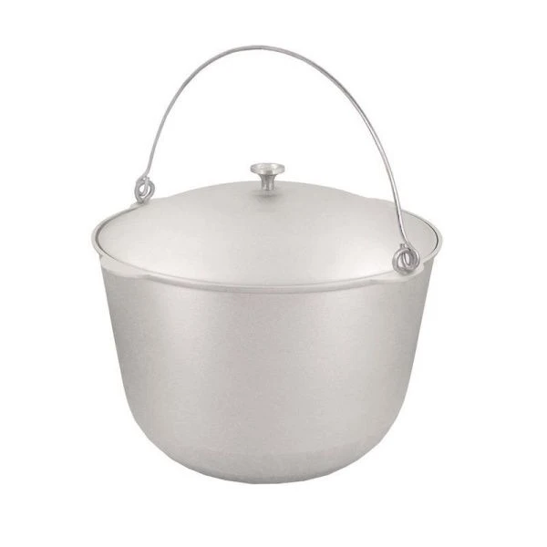 Котел походный 30л алюминий с крышкой (2)