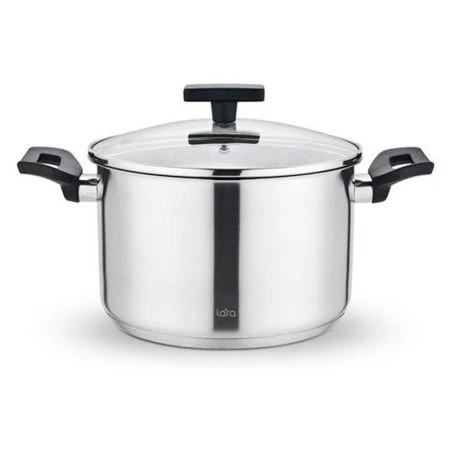 Кастрюля 2,9л нерж.сталь ВЕСТА стекл.крышка 18см h11,5см индукц.капс.дно LR02-247 (4)