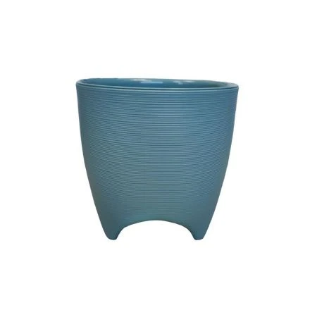 Горшок цветочный 2,25л 16*16см пластик ДЕ КОСТА с вкладкой тиффани (10)