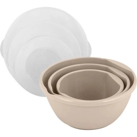 Миска 1,5л пластик Sugar&Spice Honey с крышкой латте (14)