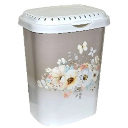 ЯЯЯКорзина для белья 55л с крышкой 35*56*44см  Акварель (8) ВЫВОД