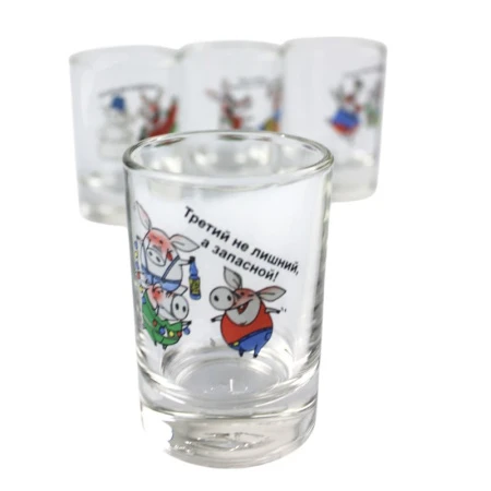 Стопки набор 6шт 50мл стекло ЮМОР