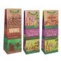 Пакет для бутылки крафт 12,3*7,8*36,2 COLLECTION микс 2 диз