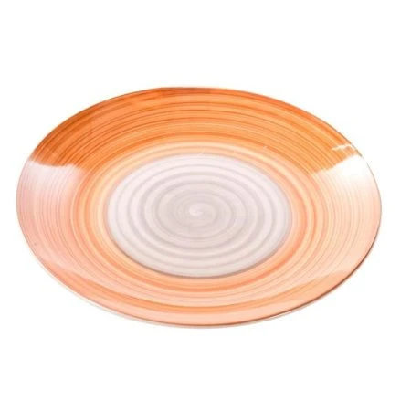 Тарелка мелкая 27см керамика Аэрография КЭМЭЛ обеденная (6/24)