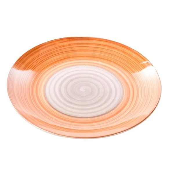 Тарелка мелкая 27см керамика Аэрография КЭМЭЛ обеденная (6/24)