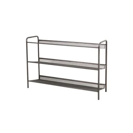 Полка для обуви 3 секции 86,5*27*60см металл ЖЕНЕВА 33 графит (1)