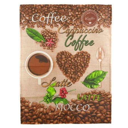 Полотенце кухонное 50*60см вафельное ДомВелл КОФЕ 554