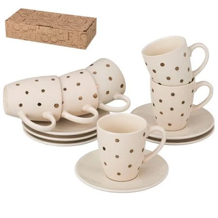 Кофейный набор 12пр керамика на 6 персон 100мл (8) Кофейный набор 12пр керамика на 6 персон 100мл (8)