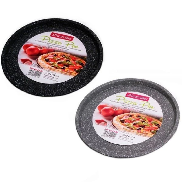 Форма для пиццы 29*2см угл.сталь АП серый, черный мрамор, арт. 6016M (16)