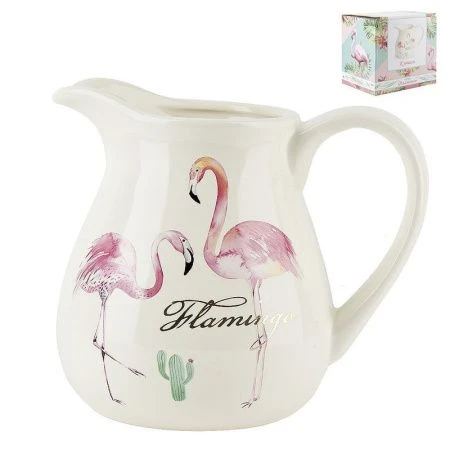 Кувшин 1л керамика ФЛАМИНГО 18,5*10*14см подар.уп. (16) ВЫВОД