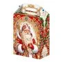 Коробка новогодняя картонная 14*80*19,5см 1,0кг Сказочный Дуэт с тиснением (150)