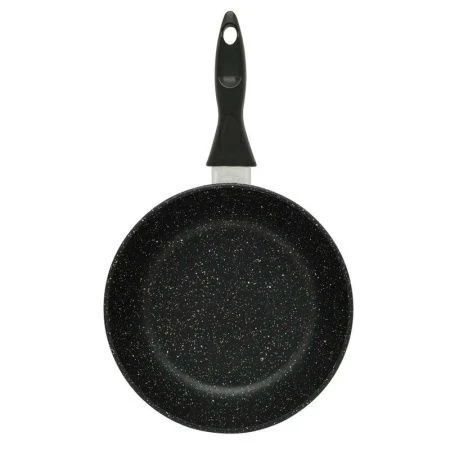 Жаровня 30см алюминий АП литая ПОВАР ЛЮКС Классическая каменная со стекл.крышкой черная PLKB88030/13 (4)