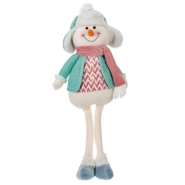 Игрушка мягкая Снеговик 19*14*50см текстиль (12)