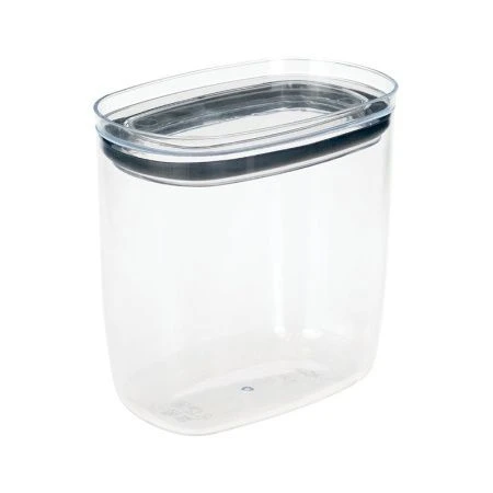 Емкость для сыпучих продуктов 1,2л 150*95*150мм пластик ШАЙН Графитовый (8)