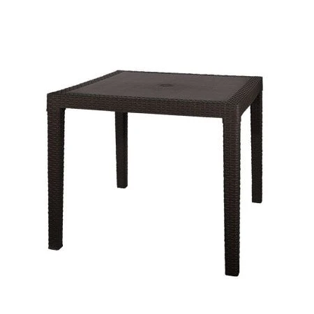 Стол 815*815*750мм пластик Rodos квадратный с декором венге (1)