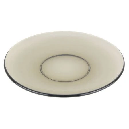 Тарелка мелкая 17см стекло BASILIСO дымка десертная (6)