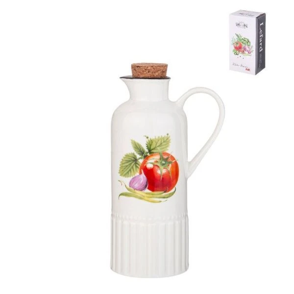 Бутылка для масла/уксуса 600мл 11*7,7*20,1см фарфор Kitchen passions с пробкой (32)