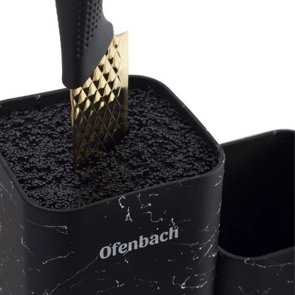 Подставка для ножей с наполнителем 21,5*13,2*23см пластик (6)