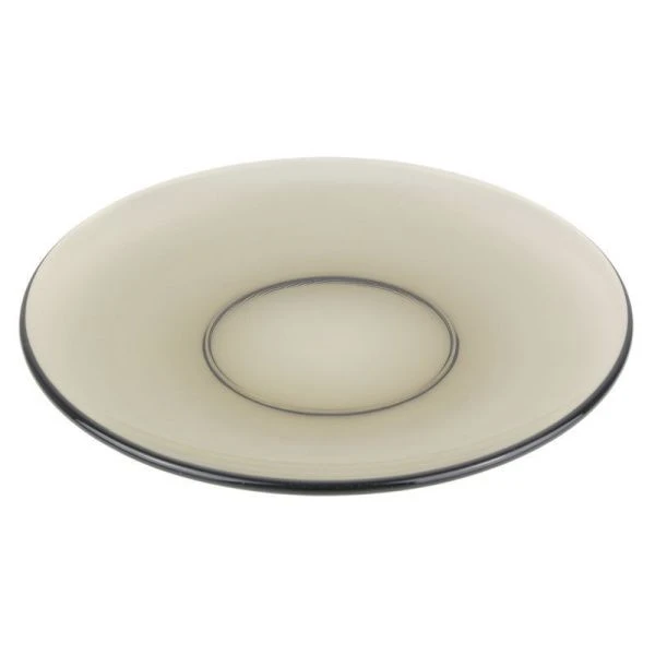 Тарелка мелкая 17см стекло BASILIСO дымка десертная (6)