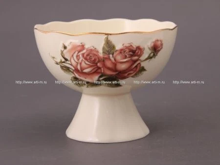 Креманка 10см фарфор РОЗА (48)