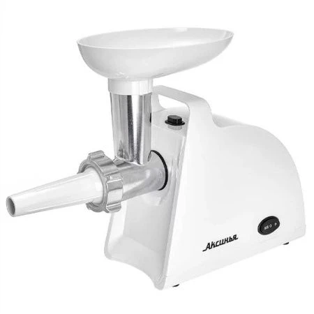 Мясорубка электрическая металл АКСИНЬЯ КС-2005С белая 2000Вт, 3 насадки-овощерезки (4)