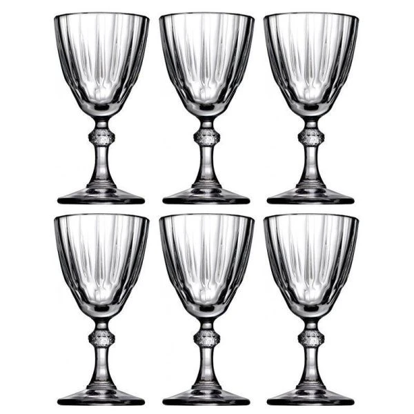 Бокалы для вина набор 6шт 300мл стекло ДАЙМОНД 44777В (4)