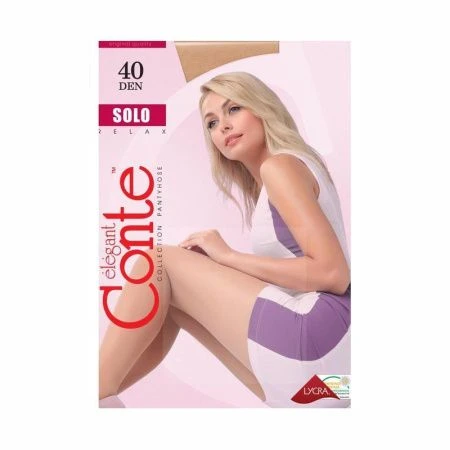 Колготки женские CONTE Solo 40den, р.3 natural