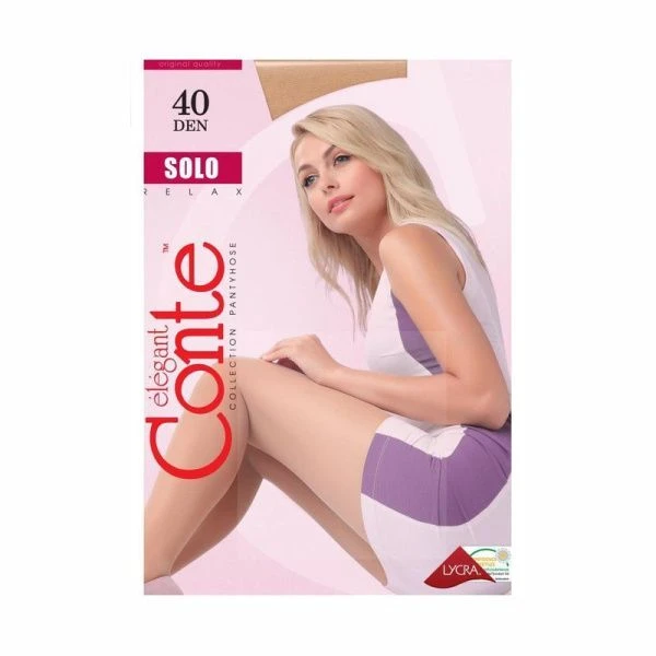 Колготки женские CONTE Solo 40den, р.2 natural