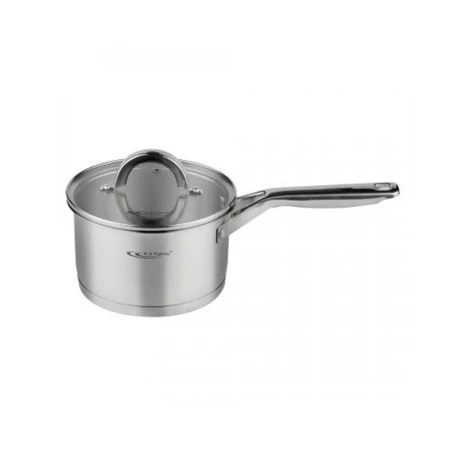 Ковш 1,7л d16см h9,5см нерж.сталь ЭТНА стекл.крышка клеп.ручки КТ21-К (4)