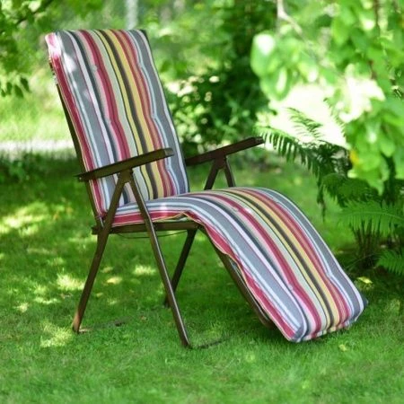 Кресло-шезлонг Альберто-2 металл тафтинг антрацит, разноцветный OLSA арт.С1011/92  (2)