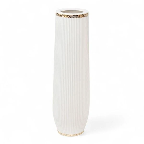 Ваза для сухоцветов 60см керамика белая JC-15999 (8)